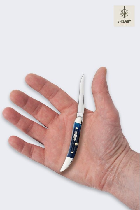 Nóż Składany Case Rogers Mini Trapper SS Blue Bone