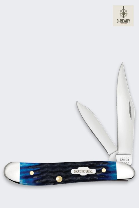 Nóż Składany Rogers Case Peanut SS Blue Bone