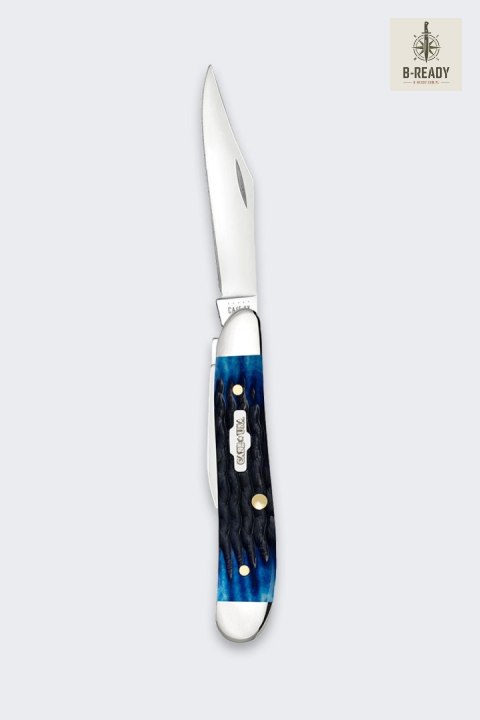 Nóż Składany Rogers Case Peanut SS Blue Bone
