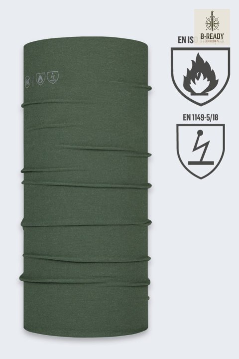 Ognioodporny Komin Buff Safety Forest Green