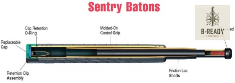 Pałka teleskopowa ASP Sentry 16'' Santoprene, Friction Loc (52200)