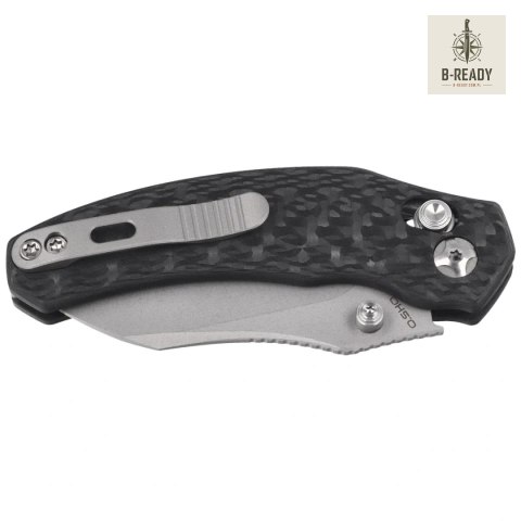 Nóż składany Kizer Mini Bulldog Carbon Fiber, Stonewashed S45VN by O.SHO (Ki3672SA3) Kizer Cutlery