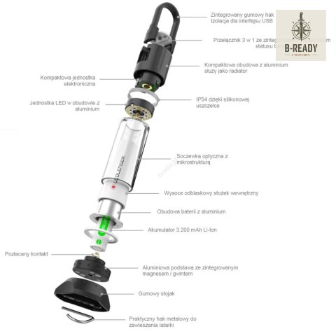 Latarka Ledlenser ML6 camping Warm Light