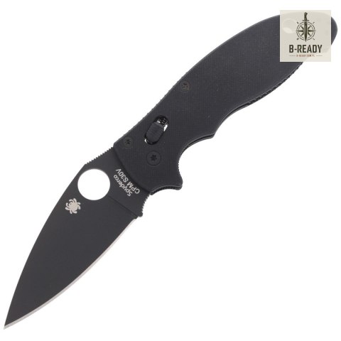 Nóż składany Spyderco Manix 2 G-10 Black / Black Blade (C101GPBBK2)