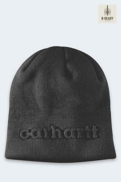 Czapka Carhartt Knit Embossed Beanie Black