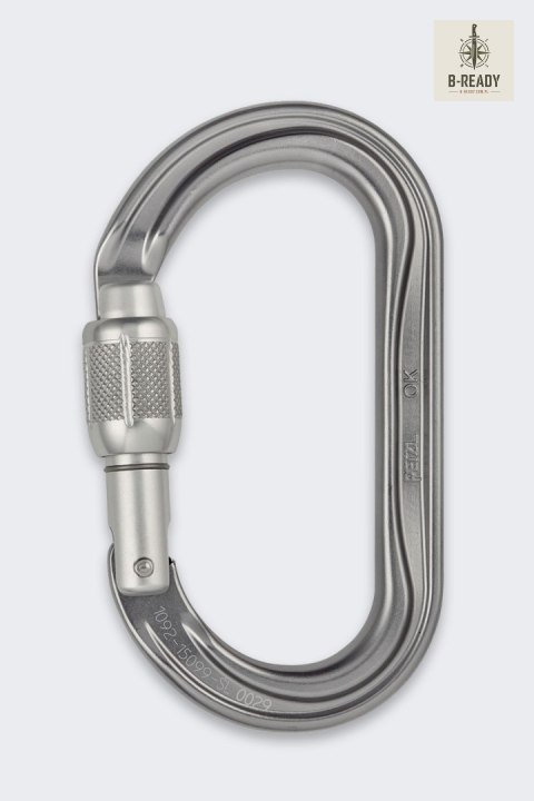 Karabinek Petzl OK Screw Lock Gray