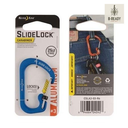 Karabinek Nite Ize SlideLock Aluminum Niebieski