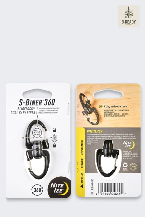 Karabinek Nite Ize Slidelock Carabiner 2 BLACK