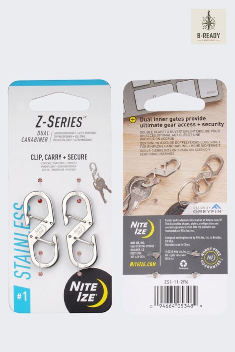 Podwójny Karabinek Nite Ize ZSeries 1 Stainless