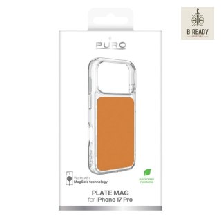 Etui Puro Plate Mag na iPhone 17 Pro kompatybilne z MagSafe - pomarańczowe
