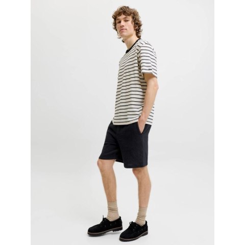 Jack&Jones męskie szorty JPSTJAIDEN COBA STRIPE JOG SHORTS REG SN 12274413 BLACK