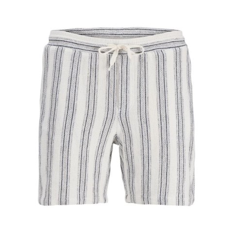 Jack&Jones męskie szorty JPSTJAIDEN COBA STRIPE JOG SHORTS REG SN 12274413 CLOUD DANCER/STRIPES