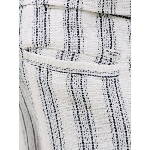 Jack&Jones męskie szorty JPSTJAIDEN COBA STRIPE JOG SHORTS REG SN 12274413 CLOUD DANCER/STRIPES