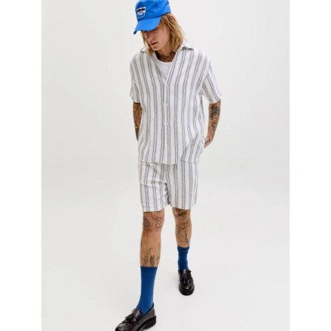 Jack&Jones męskie szorty JPSTJAIDEN COBA STRIPE JOG SHORTS REG SN 12274413 CLOUD DANCER/STRIPES