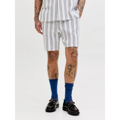 Jack&Jones męskie szorty JPSTJAIDEN COBA STRIPE JOG SHORTS REG SN 12274413 CLOUD DANCER/STRIPES