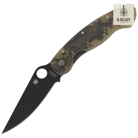 Nóż składany Spyderco Military Digital Camo G10, Black DLC CPM S30V by Sal Glesser (C36GPCMOBK)