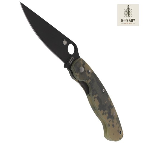 Nóż składany Spyderco Military Digital Camo G10, Black DLC CPM S30V by Sal Glesser (C36GPCMOBK)