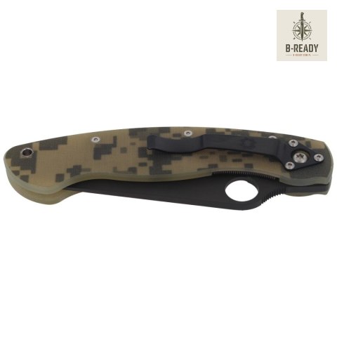 Nóż składany Spyderco Military Digital Camo G10, Black DLC CPM S30V by Sal Glesser (C36GPCMOBK)