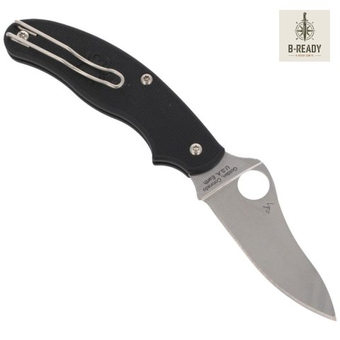 Nóż składany Spyderco UK Penknife Drop Point Black FRN, Satin CTS BD1N by Sal Glesser (C94PBK3)