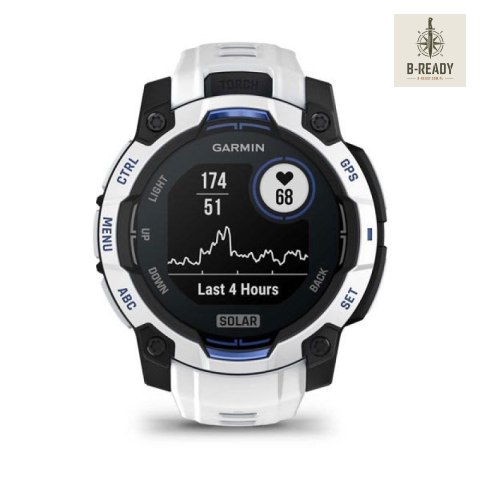 Smartwatch GARMIN Instinct 3 45mm SOLAR Whitestone