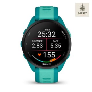 Zegarek sportowy Garmin Forerunner 165 Music AMOLED 43mm Turquoise Aqua