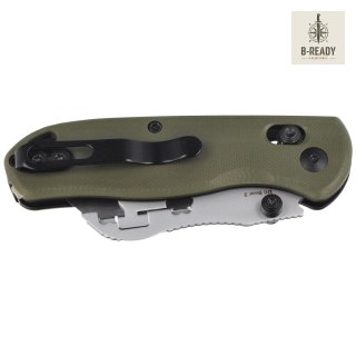 Nóż składany Kizer Uti Bear 2 Olive Green G10, Bead Blasted SK5 / 50Cr15MoV by Azo (V3619JA6) Kizer Cutlery