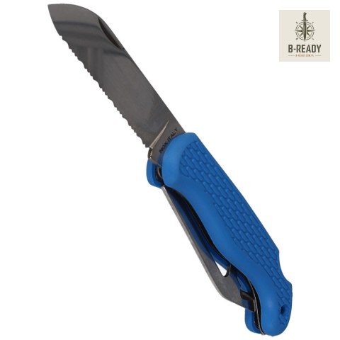 Nóż żeglarski MAC Boat 2 Blue PP-TPE, Satin W 1.4034 MAC Coltellerie
