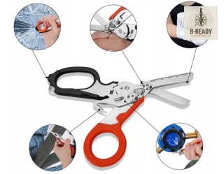 Taktyczne składane nożyczki ratownicze 6w1 (Multitool)