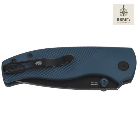 Nóż składany Kizer Glaux Ink Blue Aluminium, Black Stonewashed PVD 14C28N (V3801A3) Kizer Cutlery