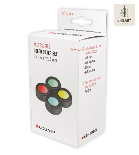 Ledlenser zestaw filtrów 35,1 mm