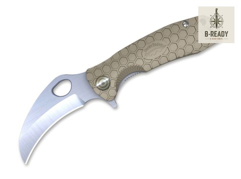 Nóż Składany Honey Badger Claw D2 Medium Tan Plain