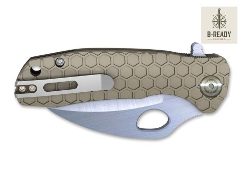 Nóż Składany Honey Badger Claw D2 Medium Tan Plain