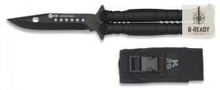 Nóż motylek K25 02131 Balisong Black