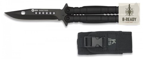 Nóż motylek K25 02131 Balisong Black
