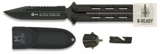 Nóż motylek K25 36214 Balisong Black