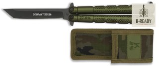 Nóż motylek K25 36249 Balisong Green