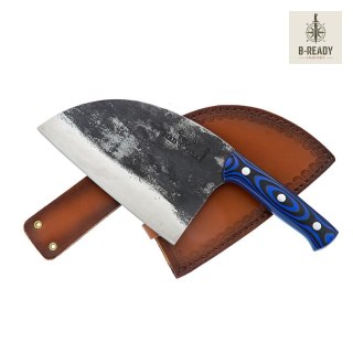 Nóż kuchenny Serb Samura Mad Bull 18 cm, niebieski