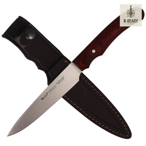 Nóż Muela Criollo-14 Coral Pakka Wood, Satin 1.4116