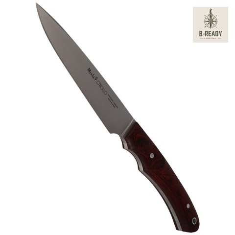 Nóż Muela Criollo-14 Coral Pakka Wood, Satin 1.4116