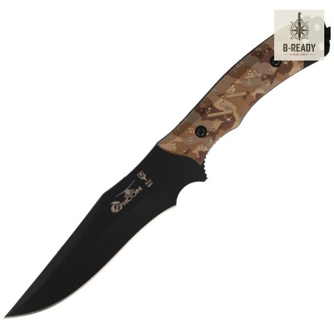 Nóż Muela Typhoon-DES.N Desert Camo Soft Touch, Black X50CrMoV15