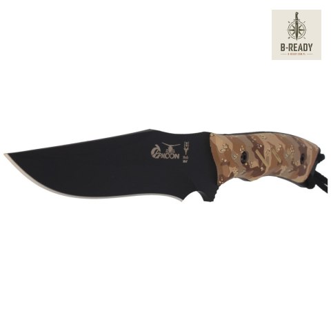 Nóż Muela Typhoon-DES.N Desert Camo Soft Touch, Black X50CrMoV15