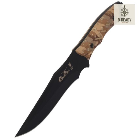 Nóż Muela Typhoon-DES.N Desert Camo Soft Touch, Black X50CrMoV15