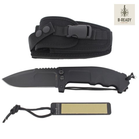 Nóż składany Extrema Ratio RAO II Black Aluminium, Black MIL-C N690 (04.1000.0136/BLK)