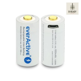 Akumulator everActive CR123A 3V Li-ion 700mAh mUSB
