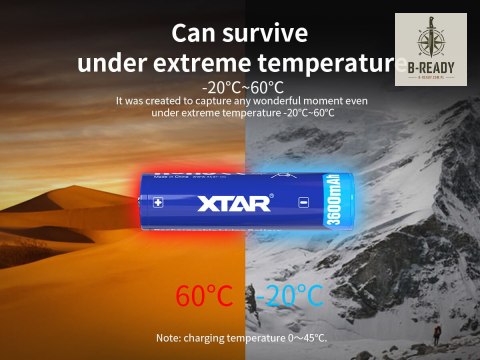 Akumulatorek Xtar ICR18650 Li-Ion 3,6V 3600 mAh