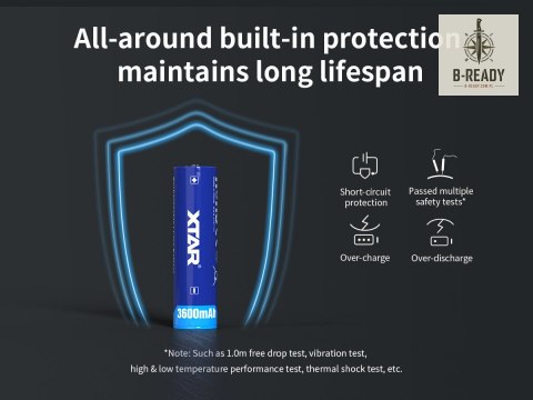Akumulatorek Xtar ICR18650 Li-Ion 3,6V 3600 mAh