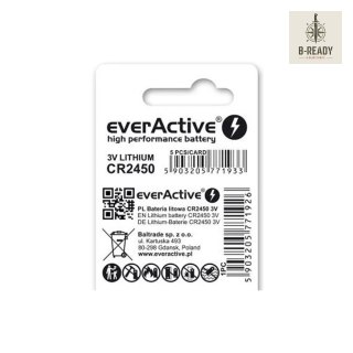 Bateria litowa everActive CR2450, 3V, 1 szt.
