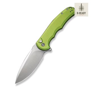 Nóż CIVIVI Button Lock Praxis Aluminum Green