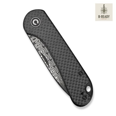 Nóż CIVIVI Elementum Slip Joint Damast CF
