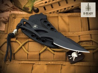 Nóż z Głownią Stałą Spartan Blades Enyo All Black
